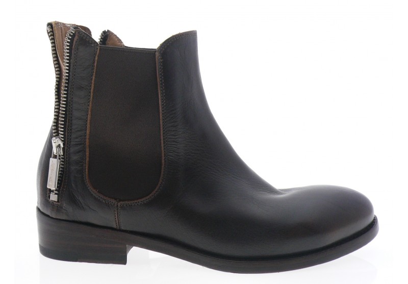 la bottega di lisa - Boots 4214 - MARRON FONCÉ