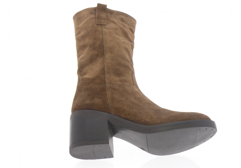 aliwell - Bottes Femme MAZZIA - DAIM CAMEL