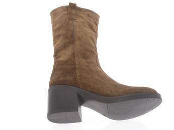 aliwell - Bottes Femme MAZZIA - DAIM CAMEL