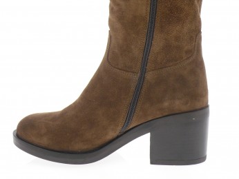 aliwell - Bottes Femme MAZZIA - DAIM CAMEL