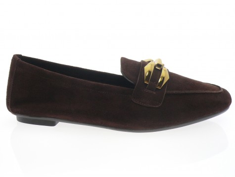 Reqins - Mocassin HILARIE - DAIM MARRON