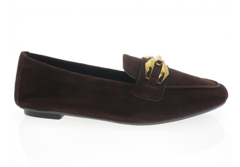 Reqins - Mocassin HILARIE - DAIM MARRON