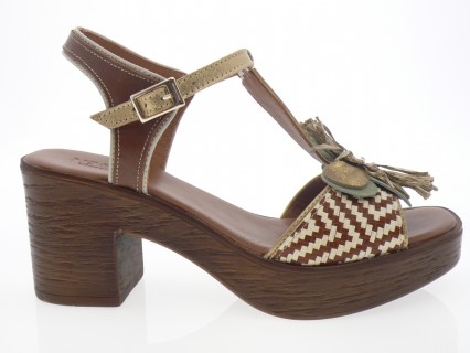 nemonic - Nu pied 2498 - MULTI MARRON