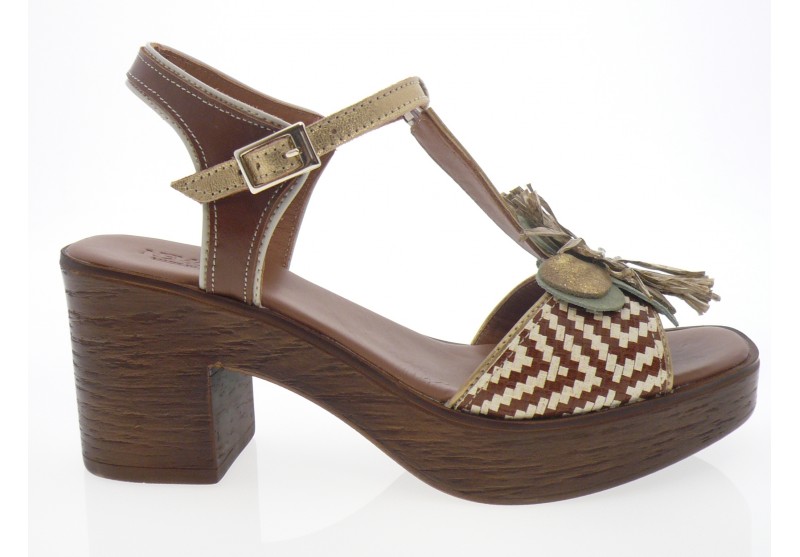 nemonic - Nu pied 2498 - MULTI MARRON
