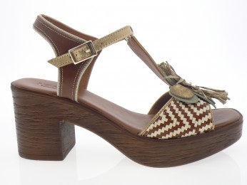 nemonic - Nu pied 2498 - MULTI MARRON