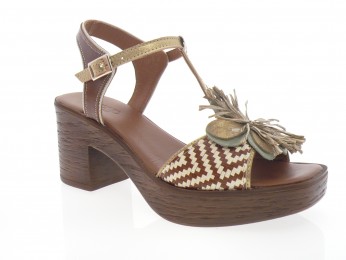 nemonic - Nu pied 2498 - MULTI MARRON