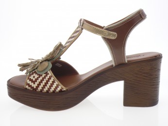 nemonic - Nu pied 2498 - MULTI MARRON