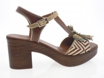 nemonic - Nu pied 2498 - MULTI MARRON