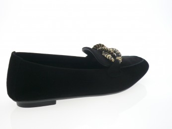 Reqins - Mocassin HAMAYA - DAIM NOIR