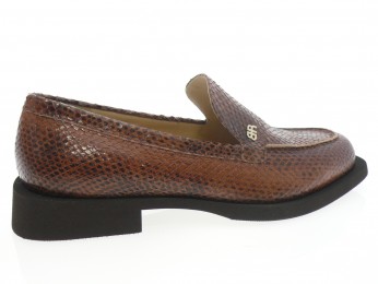 brunate - Mocassin 10859 - PYTHON MARRON CLAIR