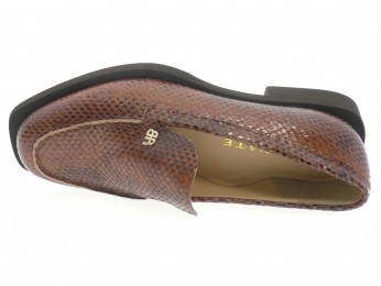 brunate - Mocassin 10859 - PYTHON MARRON CLAIR