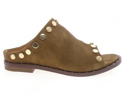 la bottega di lisa - Mule 4127 B. - DAIM BEIGE