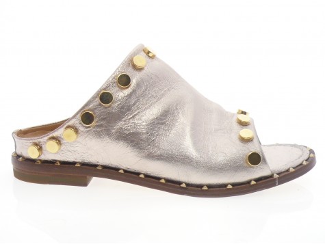 la bottega di lisa - Mule 4127 B. - LAMÉ NUDE