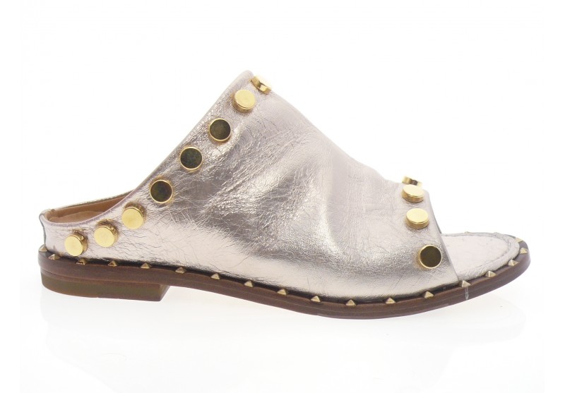la bottega di lisa - Mule 4127 B. - LAMÉ NUDE