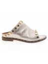 la bottega di lisa - Mule 4127 B. - LAMÉ NUDE