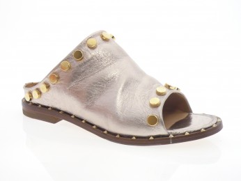 la bottega di lisa - Mule 4127 B. - LAMÉ NUDE