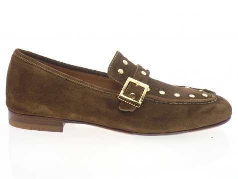 la bottega di lisa - Mocassin 6011 - DAIM MARRON CLAIR