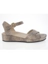 brunate - Nu pied SD531 - PYTHON BEIGE