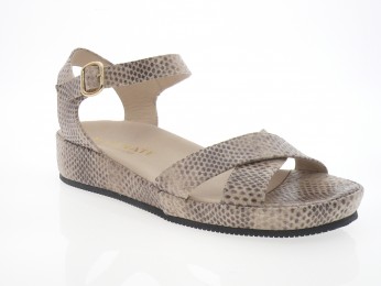 brunate - Nu pied SD531 - PYTHON BEIGE