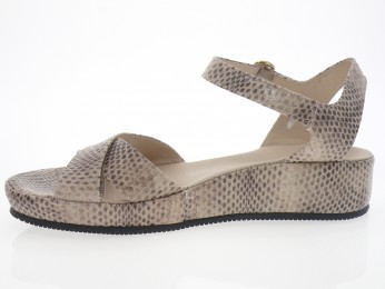brunate - Nu pied SD531 - PYTHON BEIGE