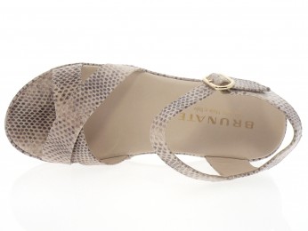brunate - Nu pied SD531 - PYTHON BEIGE