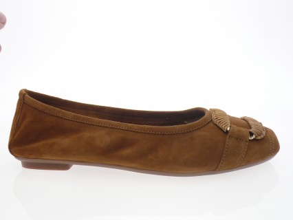 Reqins - Ballerine HAVINE - DAIM MARRON