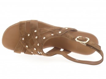 aliwell - Nu pied AZUCAR - DAIM MARRON CLAIR