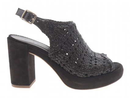 pons quintana - Nu pied 12067 - DAIM MARRON FONCÉ