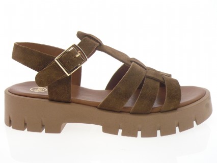 sms - Nu pied VADIA - DAIM MARRON CLAIR