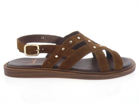 aliwell - Nu pied LAYA - DAIM COGNAC