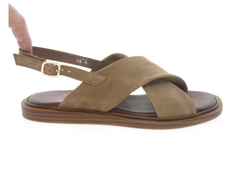 aliwell - Nu pied AMARA - DAIM BEIGE