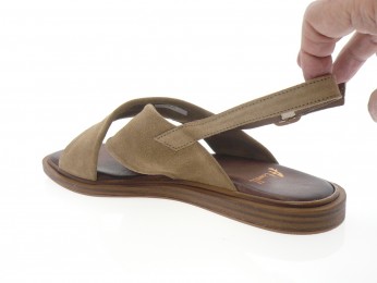 aliwell - Nu pied AMARA - DAIM BEIGE