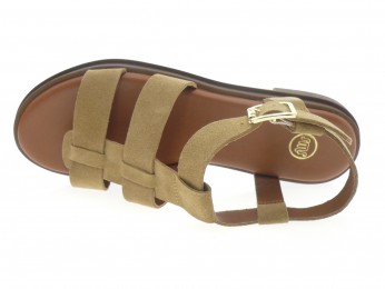 sms - Nu pied SAVIA - DAIM BEIGE