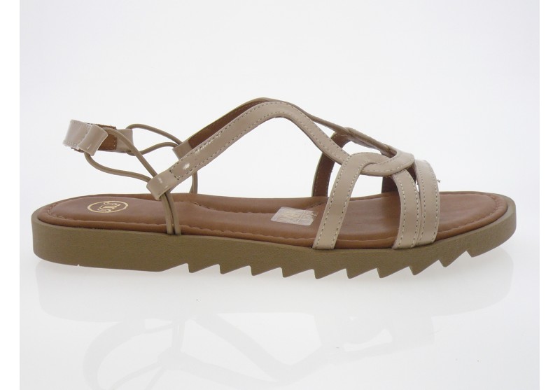 sms - Nu pied ALMA - VERNIS BEIGE