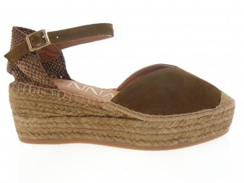 Kanna - Espadrilles 26090 - DAIM MARRON