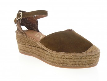 Kanna - Espadrilles 26090 - DAIM MARRON