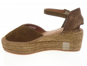 Kanna - Espadrilles 26090 - DAIM MARRON