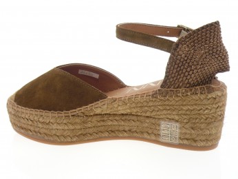 Kanna - Espadrilles 26090 - DAIM MARRON