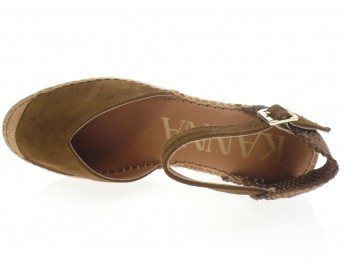 Kanna - Espadrilles 26090 - DAIM MARRON