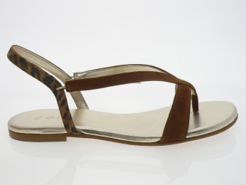 zoi - Nu pied Z3030 - DAIM MARRON