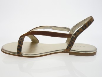 zoi - Nu pied Z3030 - DAIM MARRON