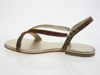 zoi - Nu pied Z3030 - DAIM MARRON