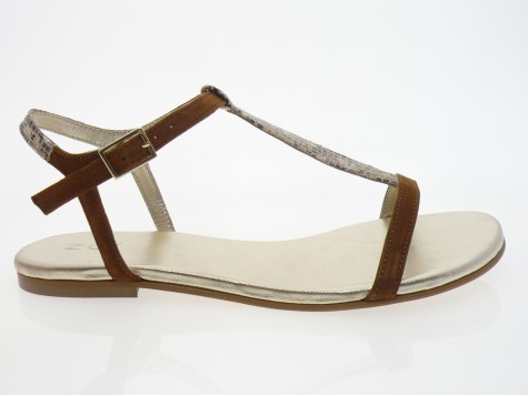 zoi - Nu pied Z3020 - DAIM MARINE MARRON