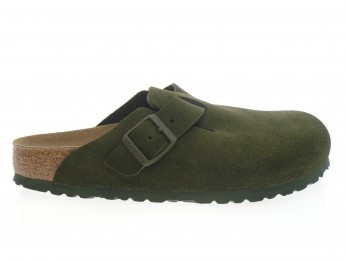 birkenstock - nu-pied BOSTON - DAIM VERT