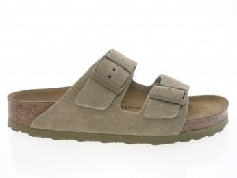 birkenstock - Nu pied ARIZONA SFB - DAIM KAKI