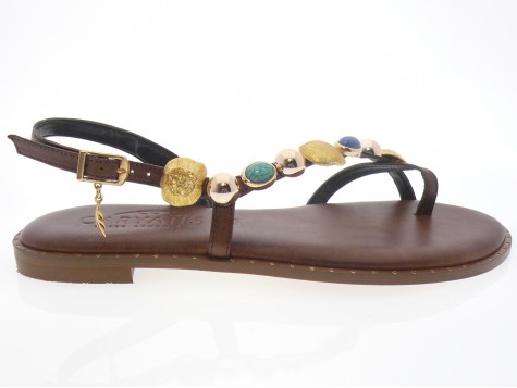 caryatis - Nu pied 621631 - MARRON