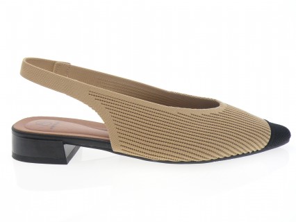 miss elastic - Ballerine 75071 - BEIGE NOIR