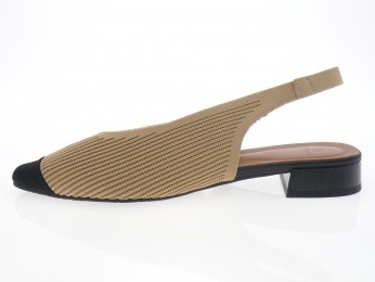 miss elastic - Ballerine 75071 - BEIGE NOIR