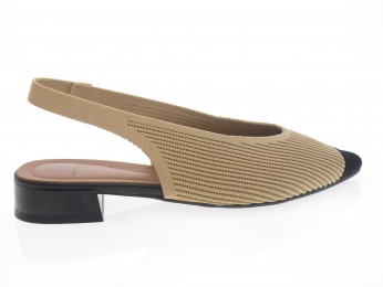 miss elastic - Ballerine 75071 - BEIGE NOIR