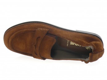 Xsa Alexandra - Mocassin 562 - DAIM COGNAC